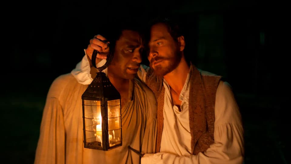 Still image from the 2013 movie '12 Years a Slave', representing the screenplay.