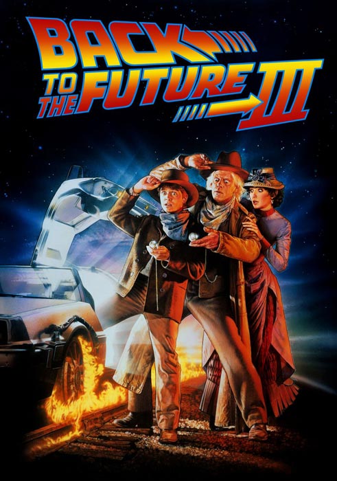 Back to the Future III movie poster.