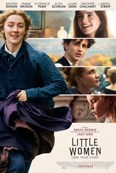 Little Women movie poster with Saoirse Ronan