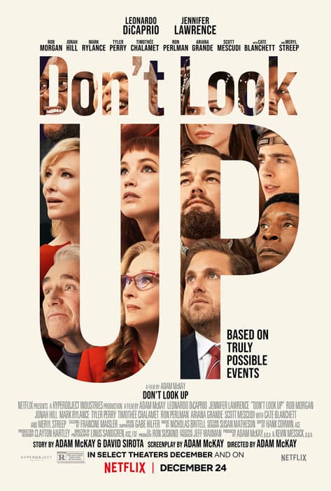 Don't Look Up movie poster for the screenplay