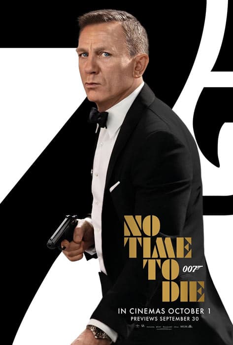 No Time to Die poster for the screenplay