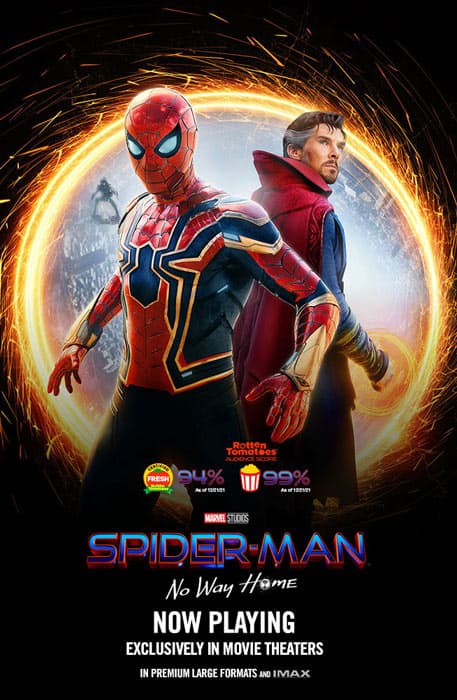 Spider-Man: No Way Home poster for the screenplay PDF