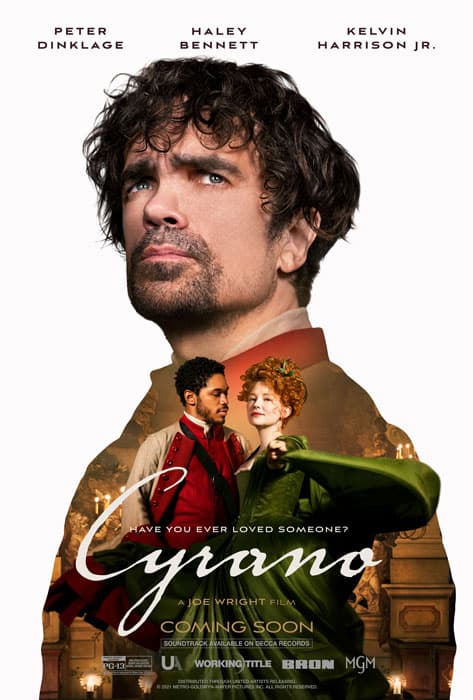 Cyrano movie poster for the screenplay and script