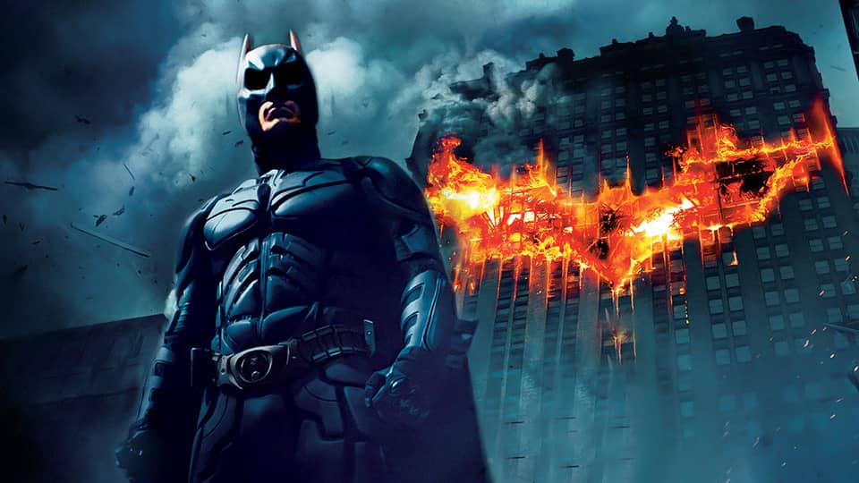 The Dark Knight screenplay hero image with Christian Bale