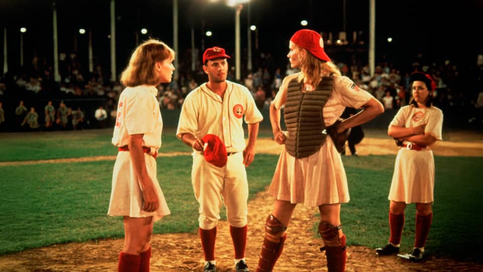Still image from the movie 'A League of Their Own', representing the screenplay.
