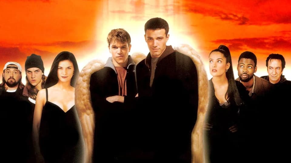 Still image from the 1999 movie 'Dogma', representing the screenplay.