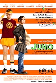 Juno-2007-screenplay-tt0467406-poster-196x290 Image of the 'Juno' movie poster, representing the screenplay.
