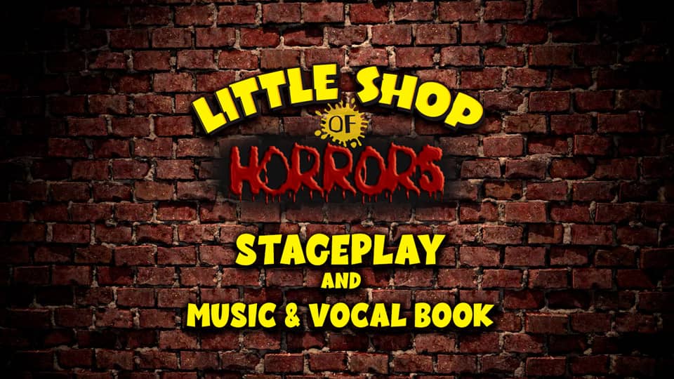 Still image representing the 'Little Shop of Horrors' stageplay and vocal book.
