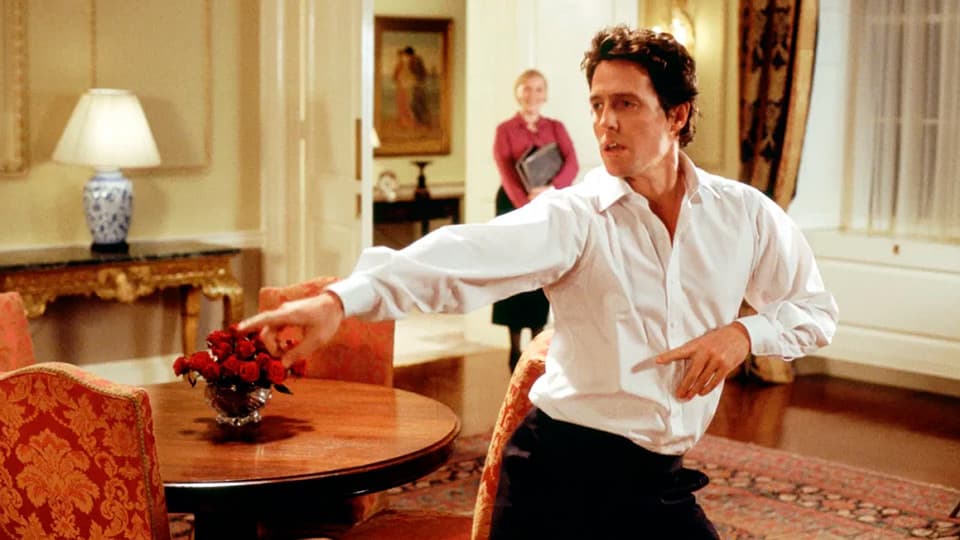 Still image from the movie 'Love Actually', representing the screenplay.