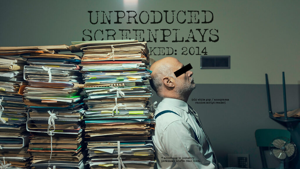 Read, study, and download the Most Liked Unproduced Screenplays of 2014, part 1
