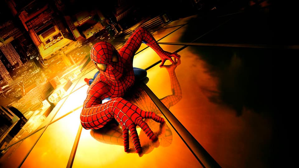 Still image from the 2002 'Spider-Man' movie, representing the screenplay.
