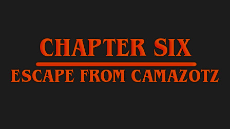 Thumbnail image of Stranger Things 5 Chapter Six Escape from Camazotz episode title.