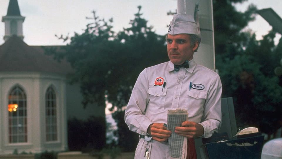 Still image from the movie 'The Jerk', representing the screenplay.