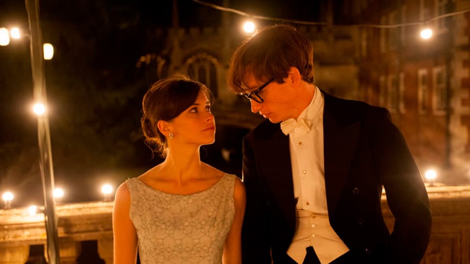 Still image from 'The Theory of Everything' movie, representing the screenplay.