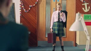 Image from the TV series Derry Girls, season 1 episode 6.